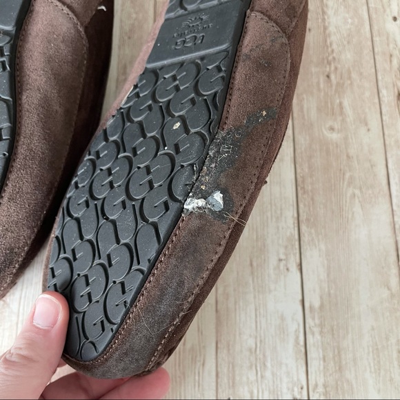 PREOWNED ANSLEY UGG MOCCASIN BROWN SIZE 6 WOMENS - Picture 4 of 9